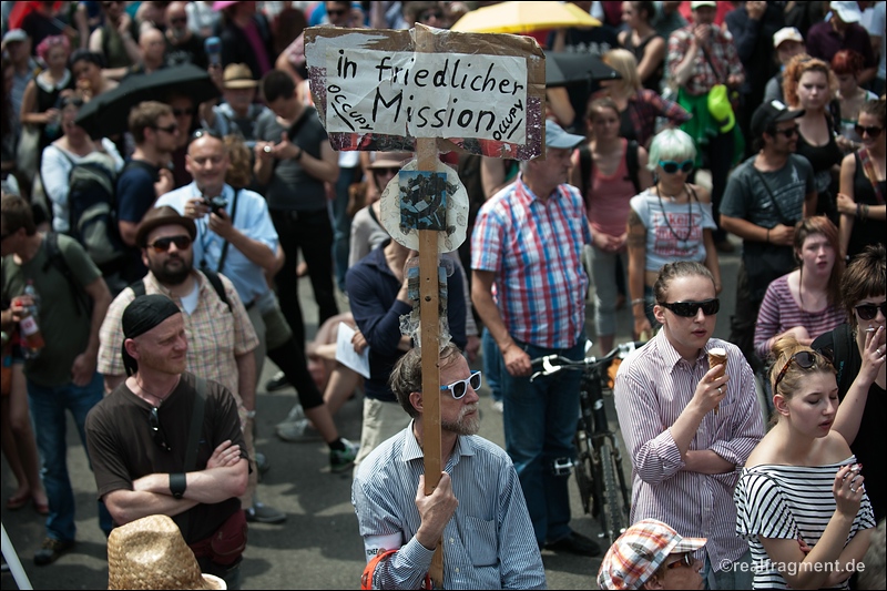 Blockupy Frankfurt - Protest gegen Polizeiaktion