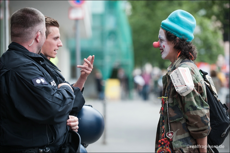 Blockupy Frankfurt - Protest gegen Polizeiaktion