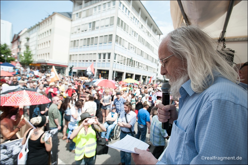 Blockupy Frankfurt - Protest gegen Polizeiaktion