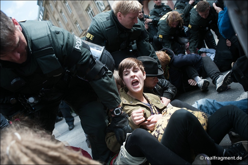 Blockupy FFM: Friedlicher Freitag vor der Großdemo