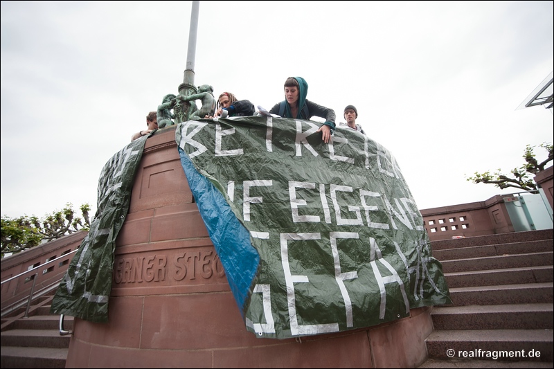 Blockupy FFM: Friedlicher Freitag vor der Großdemo