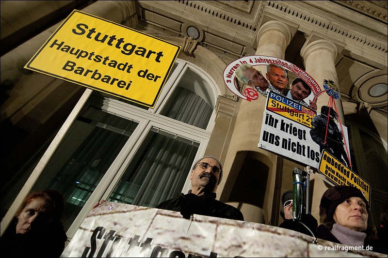 Stuttgart: 112. Montagsdemo gegen S21