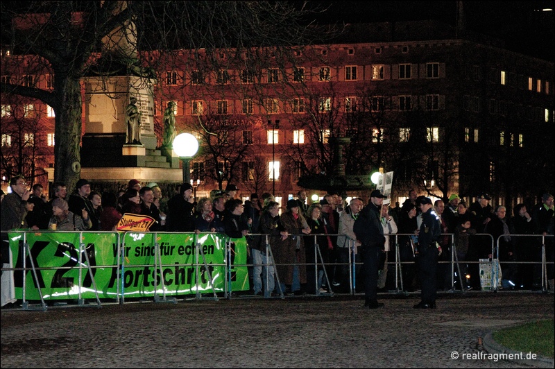 Neujahrsempfang der baden-württembergischen Landesregierung im Zeichen des S21-Protests
