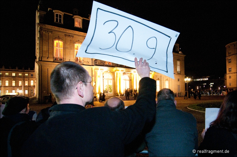 Neujahrsempfang der baden-württembergischen Landesregierung im Zeichen des S21-Protests